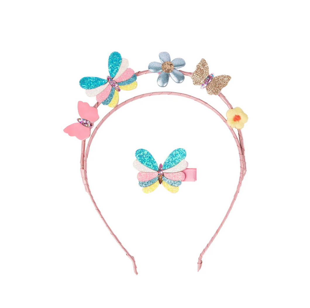 Butterflies for Days Headband & Clip