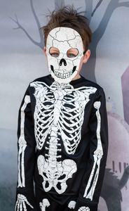 Glow in the Dark Skeleton Shirt, Pants & Mask