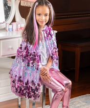 Load image into Gallery viewer, The 5th Avenue Purple Pailette Cape
