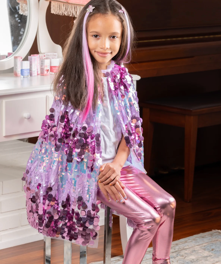 The 5th Avenue Purple Pailette Cape