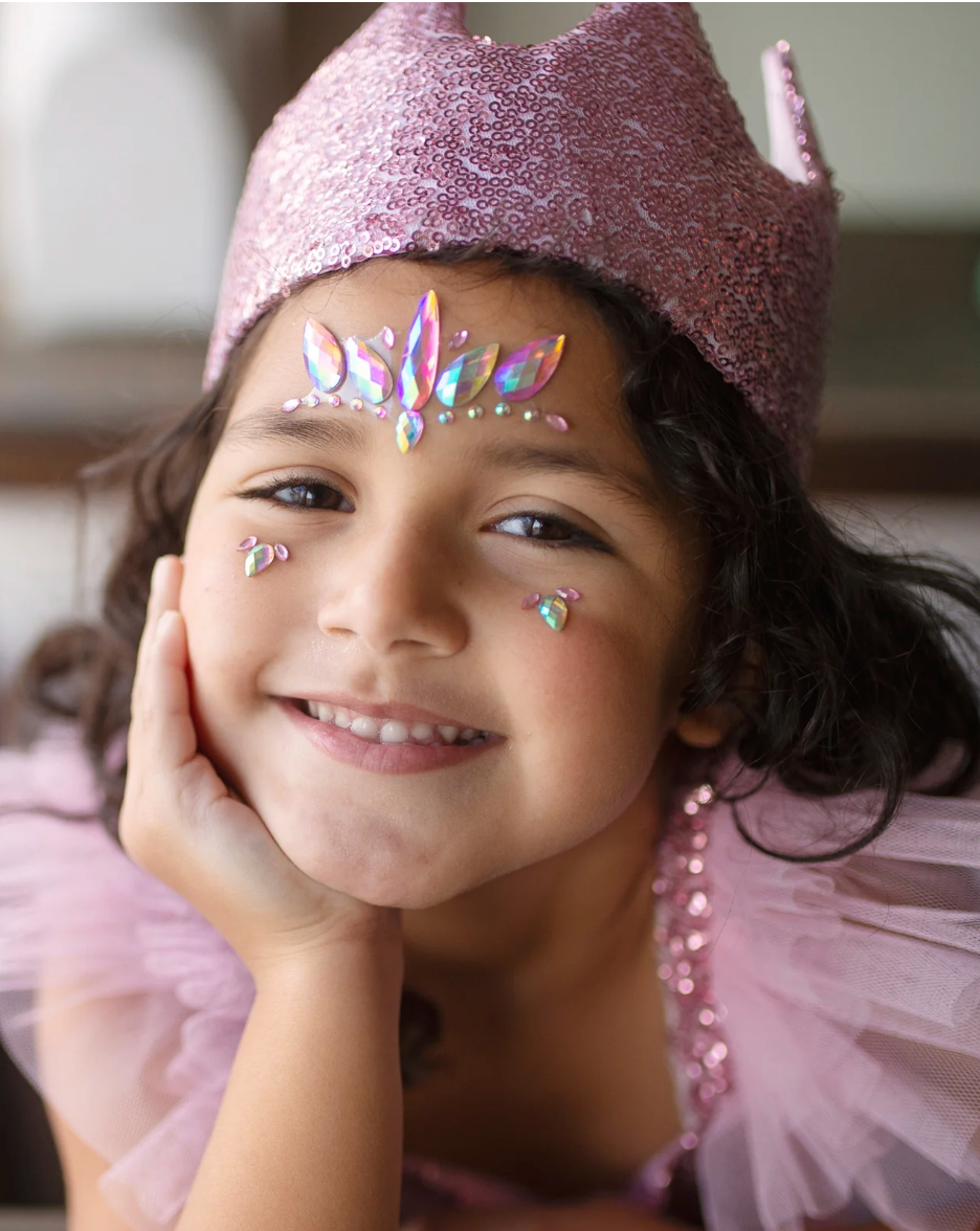 Precious Pink Sequins Crown