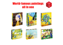 Load image into Gallery viewer, PicassoTiles 20pc 1&quot; Magnetic Puzzle Cubes World Famous Paintings Set Photo Frame
