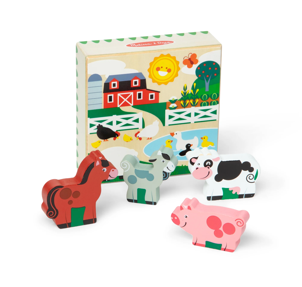 Wooden Animal Matching Farm