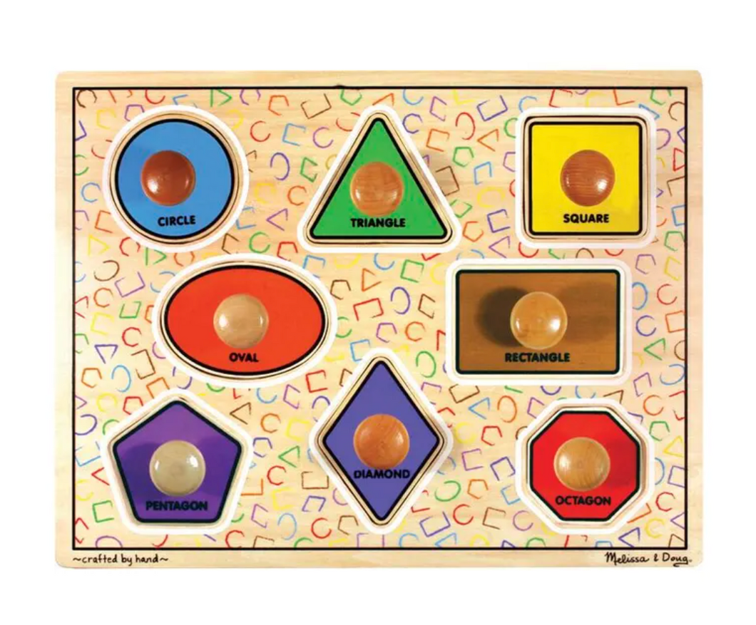 Jumbo Knob Puzzle - Large Shapes
