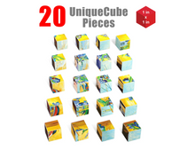 Load image into Gallery viewer, PicassoTiles 20pc 1&quot; Magnetic Puzzle Cubes World Famous Paintings Set Photo Frame
