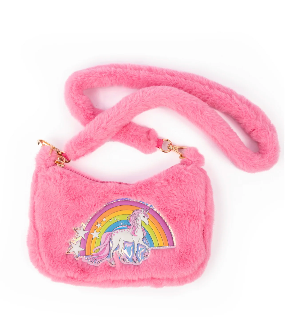 Pink Rainbow Cuddle Crossbody Purse