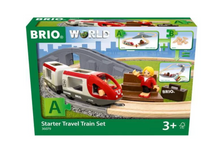 Load image into Gallery viewer, BRIO World Train Set Starter Travel Train Set

