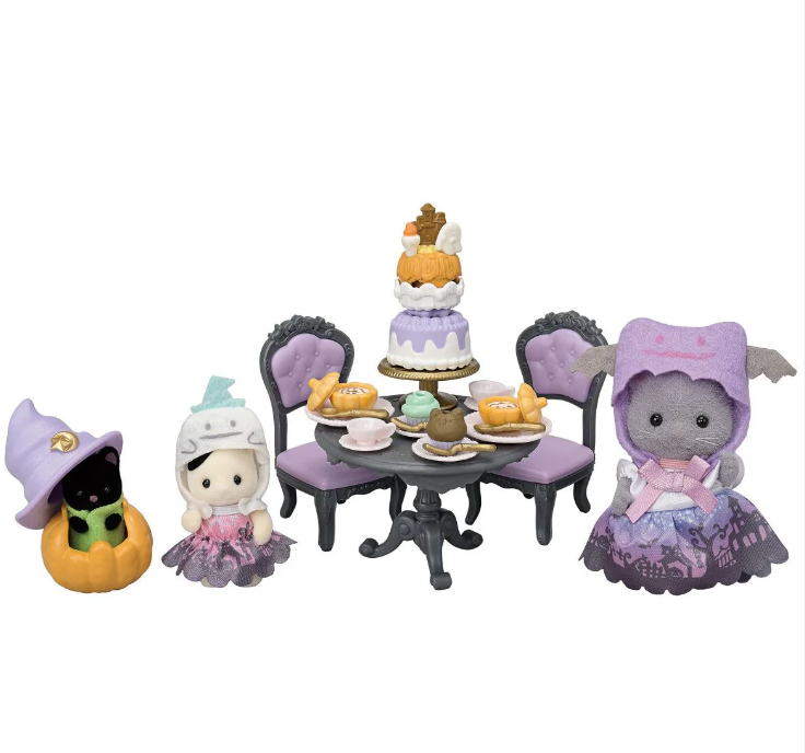 Calico Critters Halloween Surprise Party Set – Bambola Juguetes