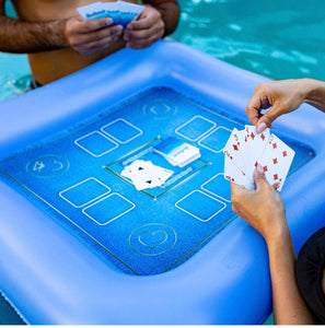 Inflatable Game Table With Waterproof Playing Cards