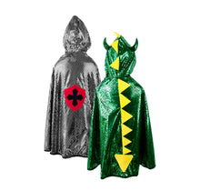 Load image into Gallery viewer, Reversible Dragon Knight Cape Size 5-6
