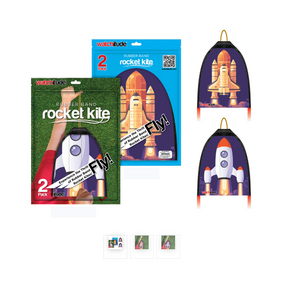 Rubber Band Rocket Kite - Shooting Star & Rainbow