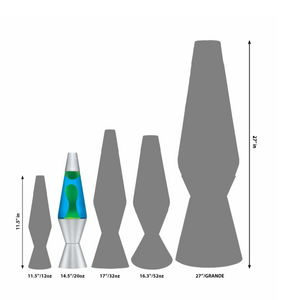 14.5” LAVA LAMP – Blue & Green