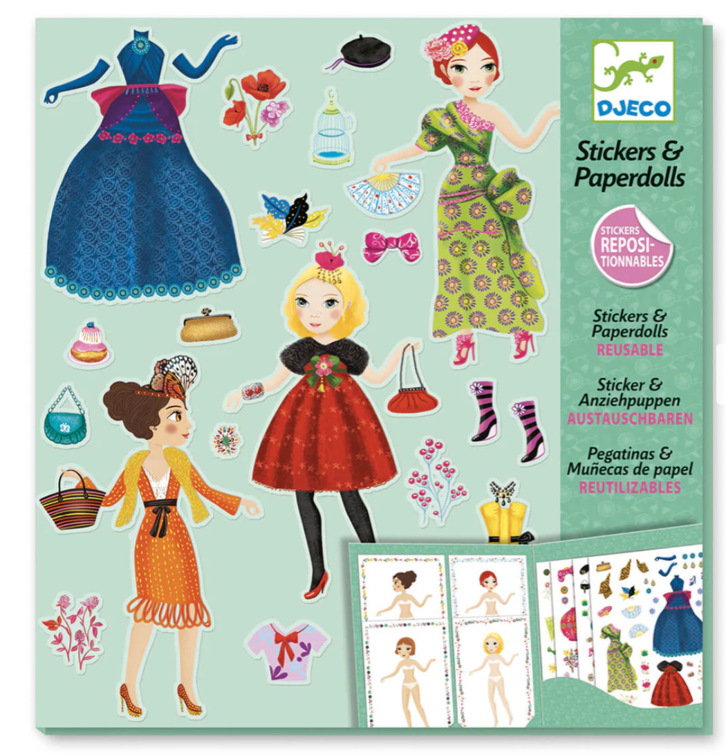 Too Fashionable Stickers And Paper Dolls