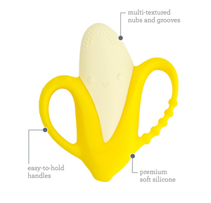 Lil Nibbles Textured Silicone Teether Banana