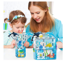 Load image into Gallery viewer, PicassoTiles 26 Piece Marine World Magnetic Toy with Ocean Characters
