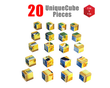 Load image into Gallery viewer, PicassoTiles 20pc 1&quot; Magnetic Puzzle Cubes Famous World Paintings
