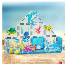 Load image into Gallery viewer, PicassoTiles 26 Piece Marine World Magnetic Toy with Ocean Characters
