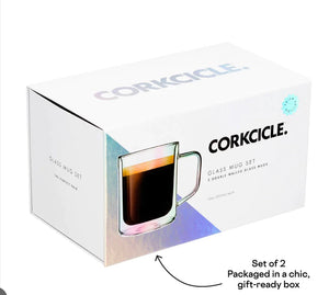 Corkcicle Mug Glass Set - Clear