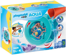 Load image into Gallery viewer, Playmobil 1.2.3 Aqua Water Wheel with Baby Shark
