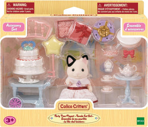 Tuxedo Cat Girl's Party Time Playset Calico Critters