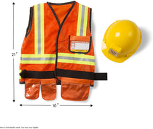 Load image into Gallery viewer, Construction Worker Role Play Costume Dress-Up Set

