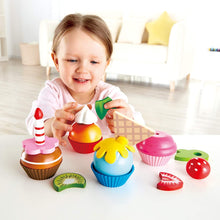 Load image into Gallery viewer, Colorful Wooden Cupcakes
