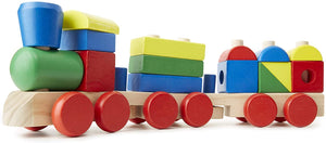 Stacking Train - Classic Wooden Toddler Toy (18 pcs)