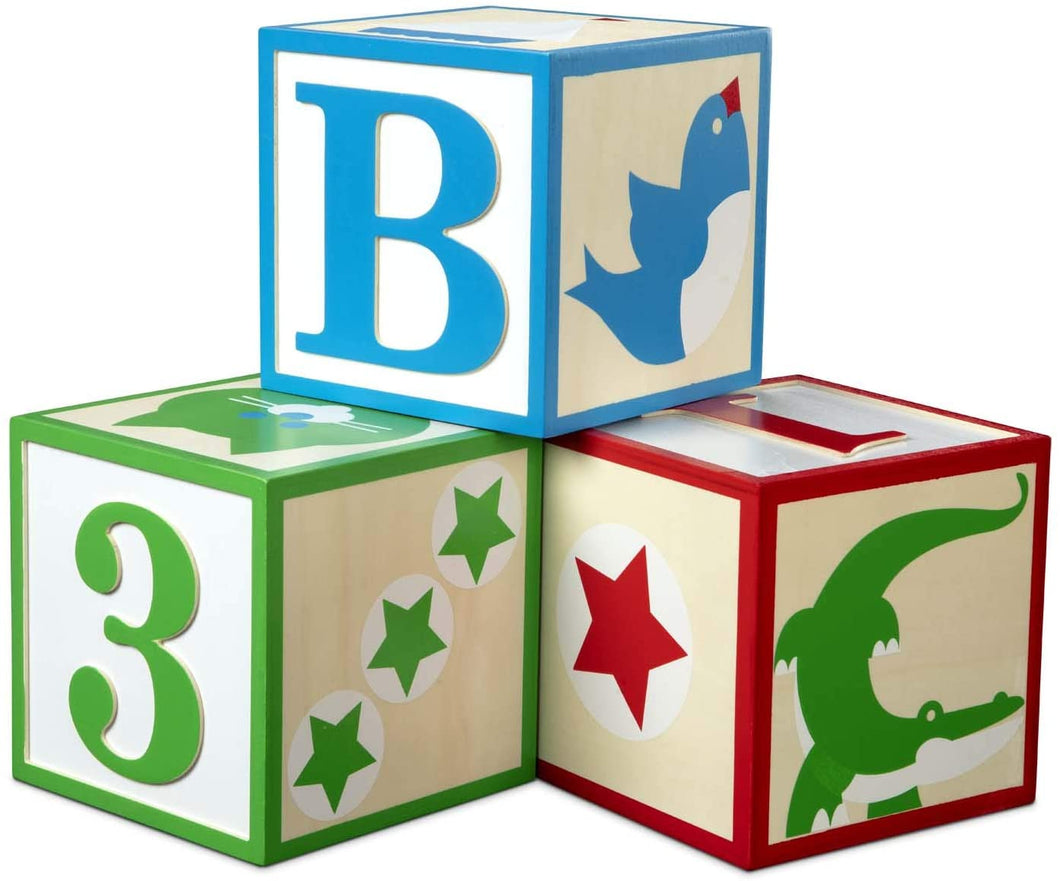 Jumbo Wooden ABC-123 Blocks