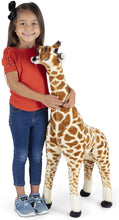 Load image into Gallery viewer, Lifelike Plush Standing Baby Giraffe Stuffed Animal

