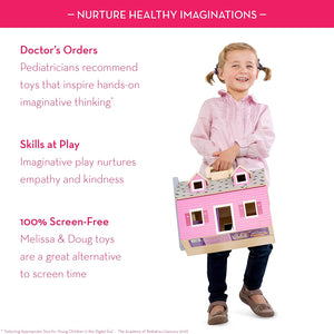Fold and Go Wooden Dollhouse