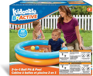 Kidoozie B-Active Splash n' Play Ball Pit, 34" Pool,