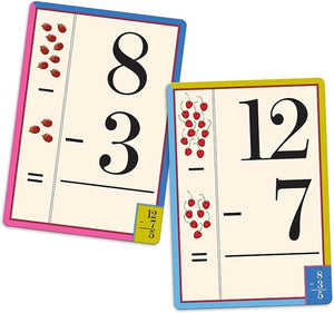 Subtraction Educational Flash Cards