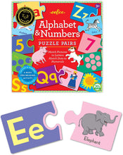 Load image into Gallery viewer, Alphabet &amp; Numbers Puzzle Pairs
