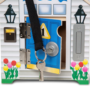 Take-Along Wooden Doorbell Dollhouse