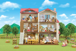 Bonus Calico Critters Red Roof Grand Mansion Gift Set