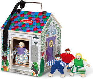 Take-Along Wooden Doorbell Dollhouse