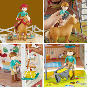 Pony Ranch Barn Stable Club Playset Doll House