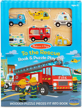 Load image into Gallery viewer, To The Rescue Book and Wooden 6-Piece Puzzle
