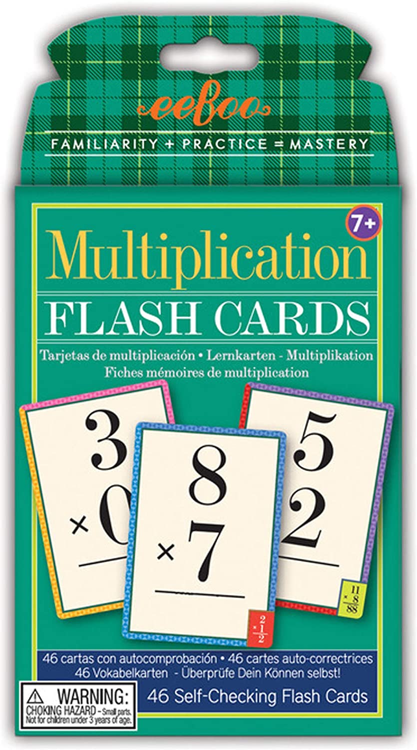 Multiplication Educational Flash Cards