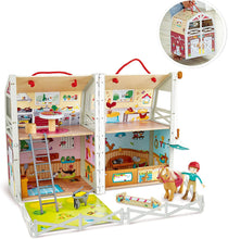 Load image into Gallery viewer, Pony Ranch Barn Stable Club Playset Doll House
