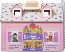 Load image into Gallery viewer, Fold and Go Wooden Dollhouse
