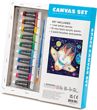 Load image into Gallery viewer, Space with Paint &amp; Brush Canvas Set
