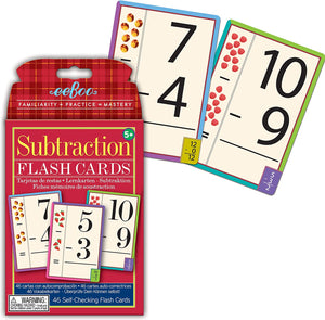 Subtraction Educational Flash Cards