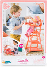 Load image into Gallery viewer, Mon Grand Poupon High Chair - 2-in-1 Design fits 14&quot; and 17&quot; Baby Dolls
