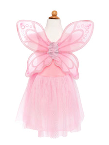 Pink Sequins Butterfly Dress & Wings Size 5-7