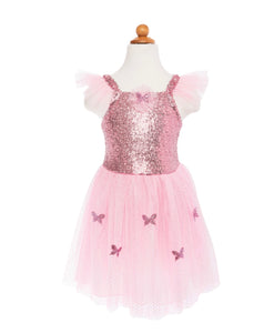 Pink Sequins Butterfly Dress & Wings Size 5-7